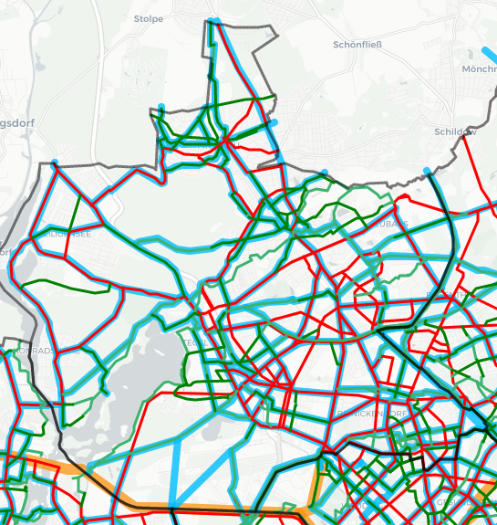 Radverkehrsnetz Reinickendorf - Verände