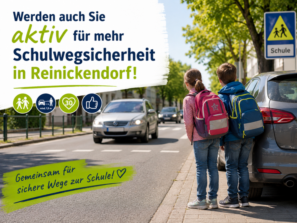Wir trauen uns was! Reinickendorfer Schulen fordern sichere Schulwege